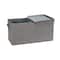Household Essentials Fabric Storage Bin with Lid (Jumbo)